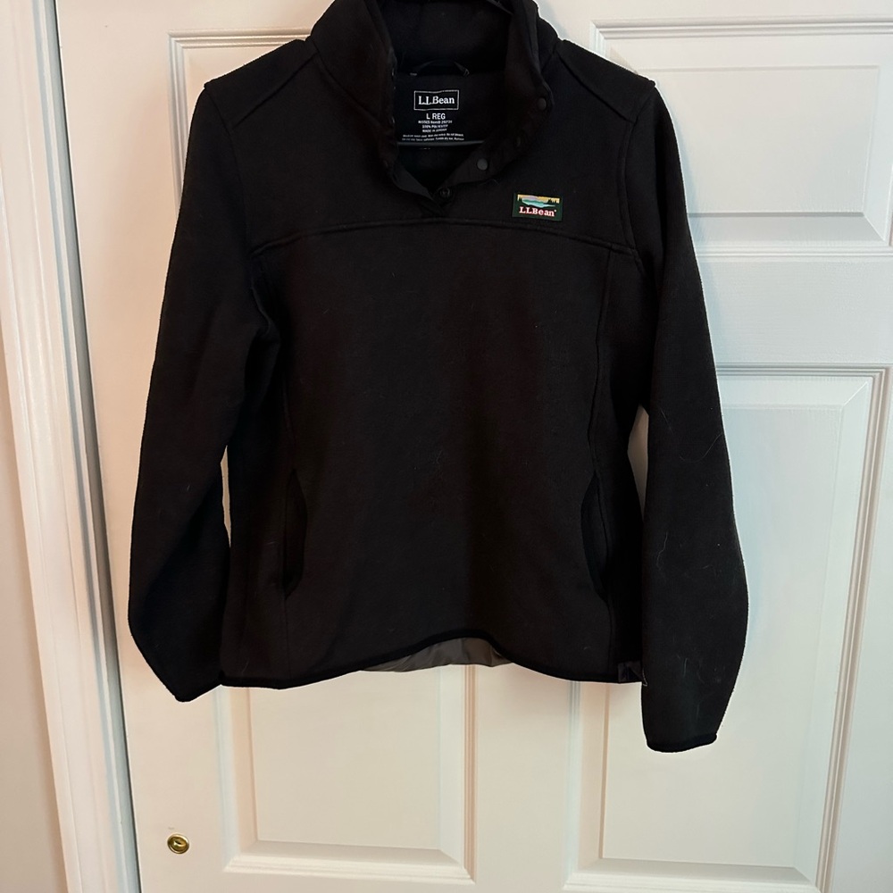 L.L. Bean Women’s Black 1/4 Pullover